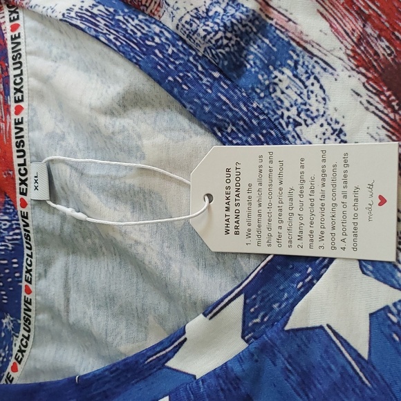 Brand new Red, White and Blue T-shirt - Picture 3 of 3